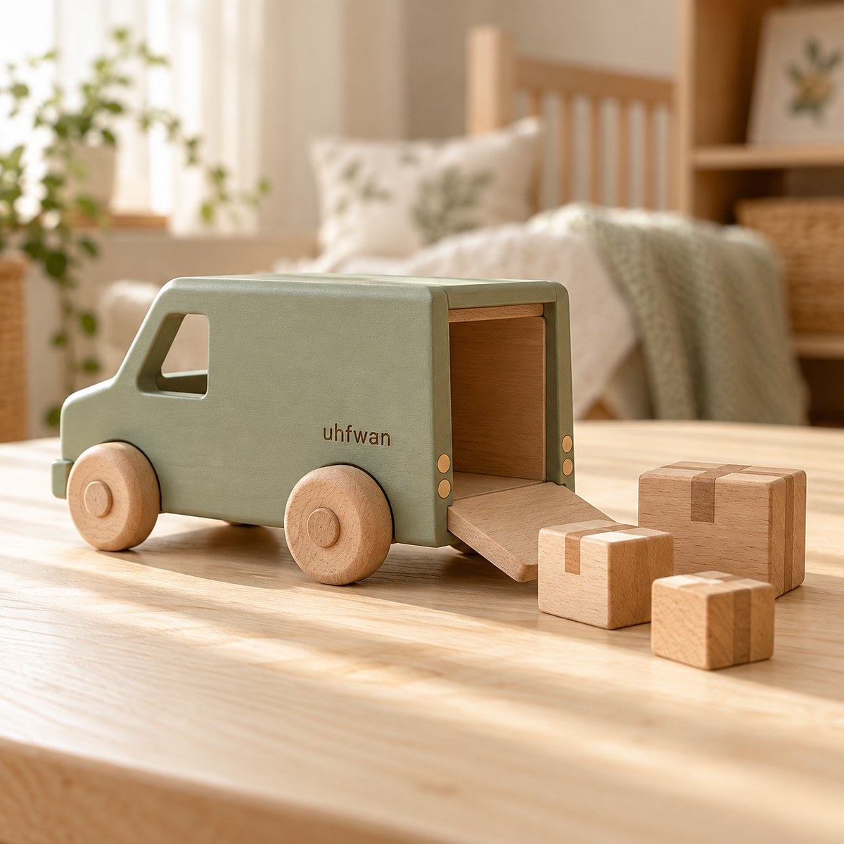 uhfwan Forest Post Wooden Delivery Van - lifestyle