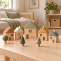 uhfwan Pebble Town Wooden Building Village - lifestyle