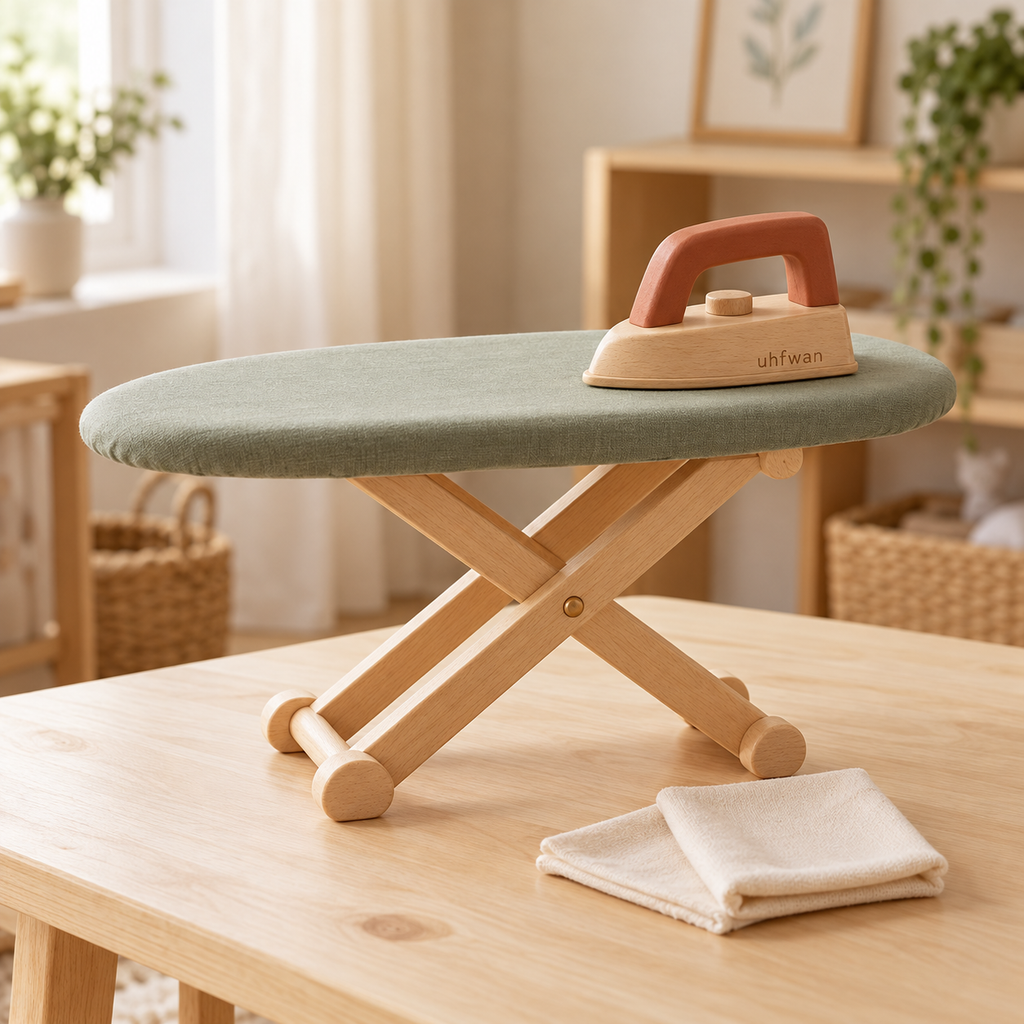uhfwan Little Laundry Wooden Ironing Set - lifestyle